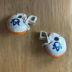 Handmade University of Auburn Earrings Helmet thumbnail 4
