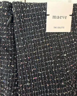 Anthropologie Maeve The Colette Crop Wide-Leg Pants: Tweed Edition, Size 26 thumbnail 14