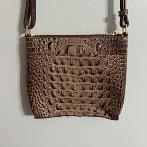 Brahmin Brown Croc Prints Crossbody Handbag thumbnail 14