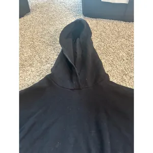 OFFLINE by Aerie Throwback Cropped Hoodie Black Cotton Blend‎ Sweatshirt Medium thumbnail 4