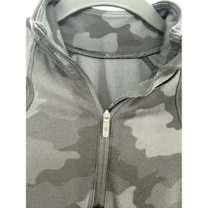Lululemon Its Rulu Run Half Zip Heritage 365 Camo Deep Coal‎ Multi Pullover Sz 4 thumbnail 4