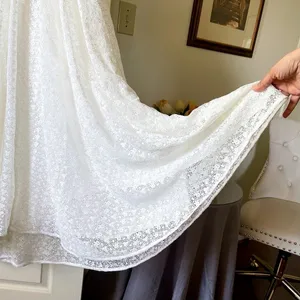 LoveShackFancy‎ Castella Gown Lace Embroidered Maxi Dress White Size 00 NWT thumbnail 3