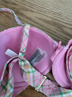 Pink Plaid Two-Piece Swim Set thumbnail 4