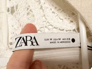 Zara Sleeveless Lace Mini Dress Size M NWT thumbnail 3