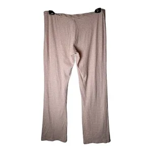 Ann Taylor Pajama Pants Women Small Pink Ivory Striped‎ Preppy Lounge Sleepwear thumbnail 2
