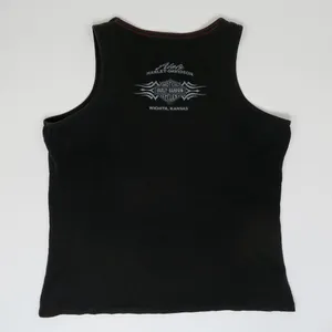 Y2K 2013 Harley Davidson Black Sequin Tank Top Size XL thumbnail 2