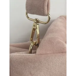 Juicy Couture DUSTY BLUSH Pink Big Spender Large‎ Tote Brand Velvet Bag Charm thumbnail 6