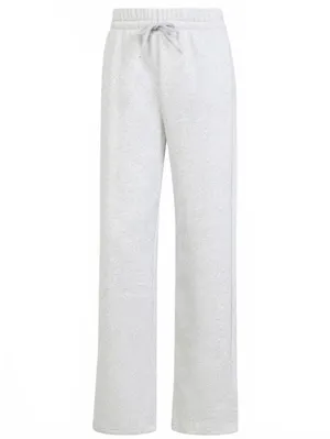 Adidas Essentials Small Logo Feel Cozy Open-Hem Pants Light Grey Heather Medium thumbnail 3