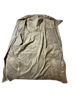 Zara Faux Leather Maxi Trench Coat Jacket Dress Small Brown Khaki Long thumbnail 3