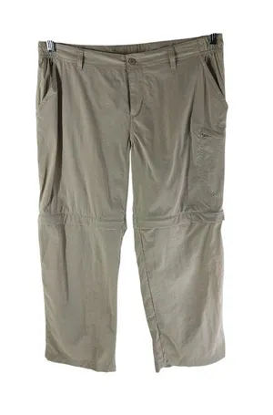 Columbia Women's Aruba Convertible Pants Nylon Beige M Lightweight Hiking thumbnail 1