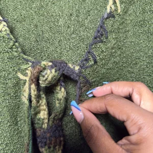 Women‎ Tie Front Goblincore Knit Cardigan Sweater Large Green Boho Gremlin thumbnail 8