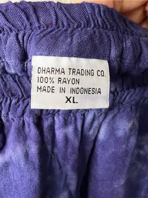 Dharma Trading Co Vintage Purple Tie Dye Tiered Asymmetrical Boho Midi Skirt thumbnail 5