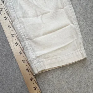 American‎ Eagle Womens Cream Off-White Double Knee Carpenter Utility Pants Sz 4 thumbnail 8