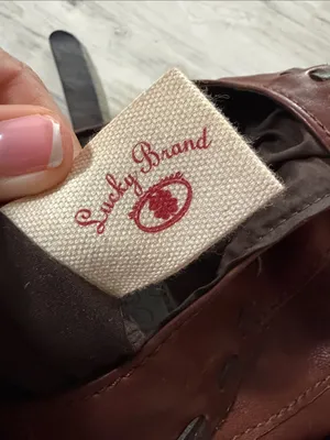 Lucky Brand Distressed Brown Leather Shoulder Hobo Vintage thumbnail 7