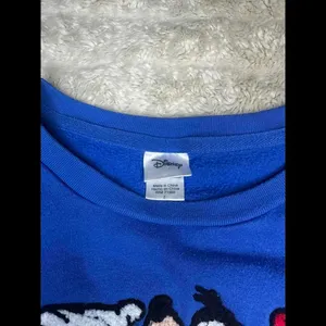 Vintage Disney blue crocheted sweatshirt Size Large thumbnail 3