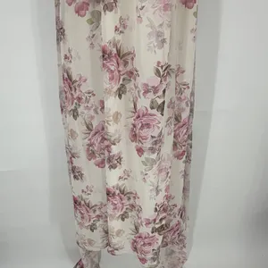Birdy Grey XXL Floral Strapless Maxi Dress Pink White Chiffon Bridesmaid Wedding thumbnail 5