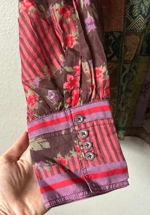 We The Free flower patch long sleeve button down blouse thumbnail 5