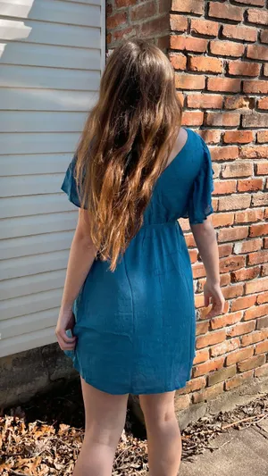 Amazon Blue Dress thumbnail 3