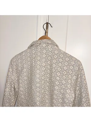Dolan $158 Woman’s M Left Coast Collection “Rossi” Eyelet Lace Moto zip jacket thumbnail 5