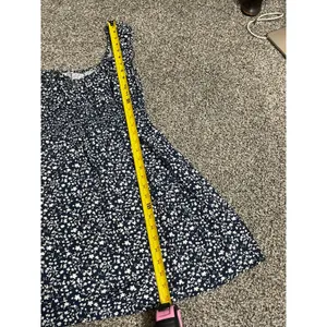 Old Navy Blue Waist-Defined Floral Mini Short Sleeve Dress M thumbnail 6