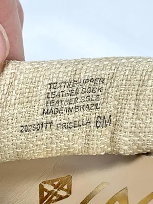 Antonio Melani Linen Tweed Knotted Mule Heels Cream Beige Sz 6 Prisella Sandal thumbnail 4
