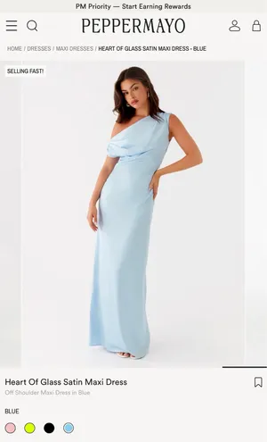 Peppermayo Dress Blue Satin thumbnail 4