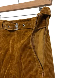 Urban Outfitters Mini Skirt Honey Brown Corduroy Belted Boho Retro Festival M thumbnail 5