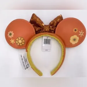 NWT Disney Parks Orange Florida Bird Minnie Mouse Epcot Ears 2023 thumbnail 2