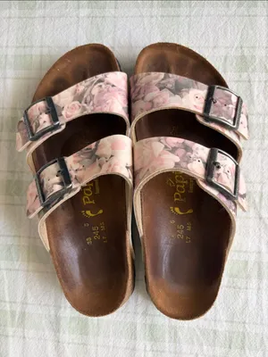 Papillio Pink Floral Double-Buckle Slide Sandals thumbnail 1