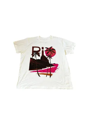 FARM Rio Short Sleeve Graphic T-Shirt Casual Classic Streetwear Size Large thumbnail 2