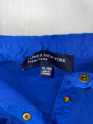 Long Sleeve Blouse Blue Size XL thumbnail 7