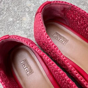 Nordstrom Rack Red Woven Flats thumbnail 10