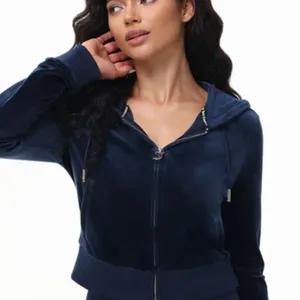 - New Juicy Couture Navy blue bling Velour Tracksuit Large thumbnail 10