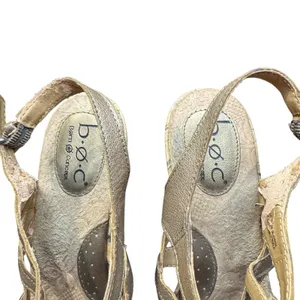 BOC Born Concept Shoes Womens Size 9 40.5 Wedge Sandals Strappy Cork‎ Platform thumbnail 3