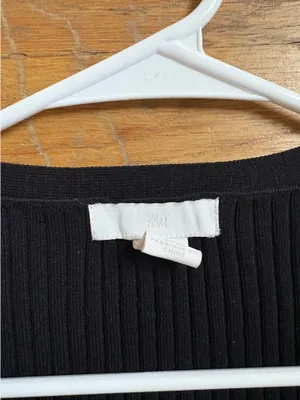 H&M Black crystal top thumbnail 2