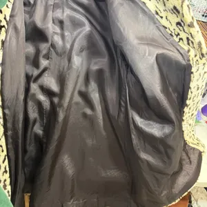 Vintage Faux Fur Coat Leopard Print Lined Oversized Mobwife Old Money 90s‎ USA thumbnail 8
