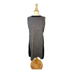 Liz Claiborne Shift Dress Womens‎ Large Black Multi Tweed Sleeveless Career NEW thumbnail 2