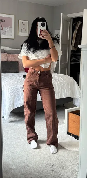 Garage Brown Cargo Pants Baggy thumbnail 1
