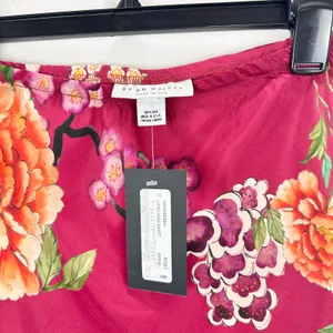 Bryn Walker 100% Silk Slip Skirt Maxi Printed Floral Bias A Line Pull On XXS NWT thumbnail 5