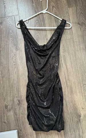 Urban outfitters black Sequin Mini Dress thumbnail 1