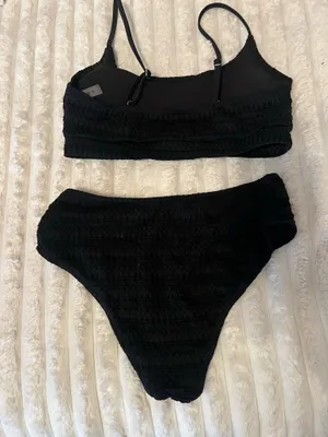Black Textured Bikini thumbnail 2