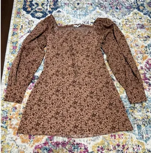 Lush Mini Dress Size Large Fairy Boho Whimsy Floral Print thumbnail 1