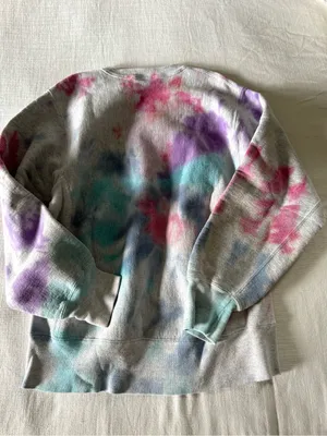 Nantucket Tie-Dye Sweatshirt - Lee Cross Grain Cotton, Large thumbnail 2