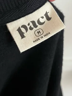 Pact • Black Women's Crewneck Sweatshirt thumbnail 4