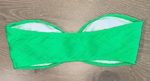 SHEIN Green Bandeau Bikini Set size S thumbnail 4