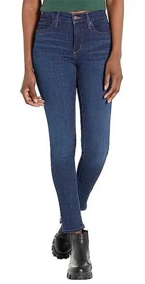 Levis 311 Shaping Skinny Womens Jeans 25x28 Blue Mid Rise Stretch Denim 5-Pocket thumbnail 1