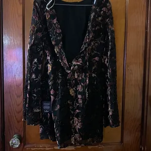 Lulus Charismatic Influence Black Burnout Velvet Cowl Back Mini Dress medium thumbnail 7