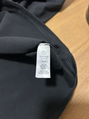 Aerie XXL black crop top thumbnail 5