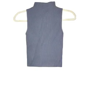 Abound Gray Compact Ribbed Sleeveless Turtleneck Top Sweater XXS thumbnail 4