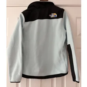 The North Face Denali 2 Polartec‎ Fleece Jacket Blue Black Large Rainbow Logo thumbnail 3